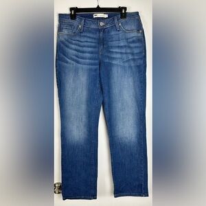 Levi's 529 Women’s Curvy 14M 32 X 32 Straight Leg Dark Wash Stretch Jeans